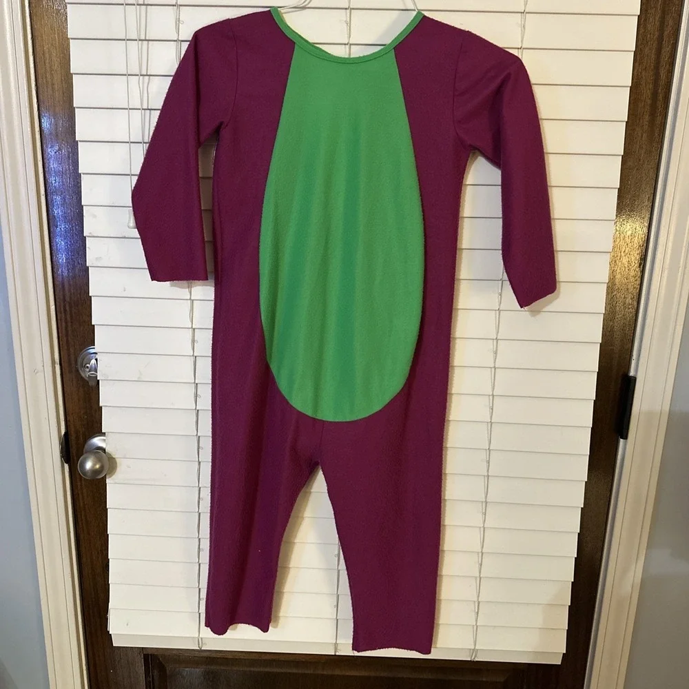 Barney Dinosaur Costume Suit 1990s Vintage Youth Size 4-6 Unisex